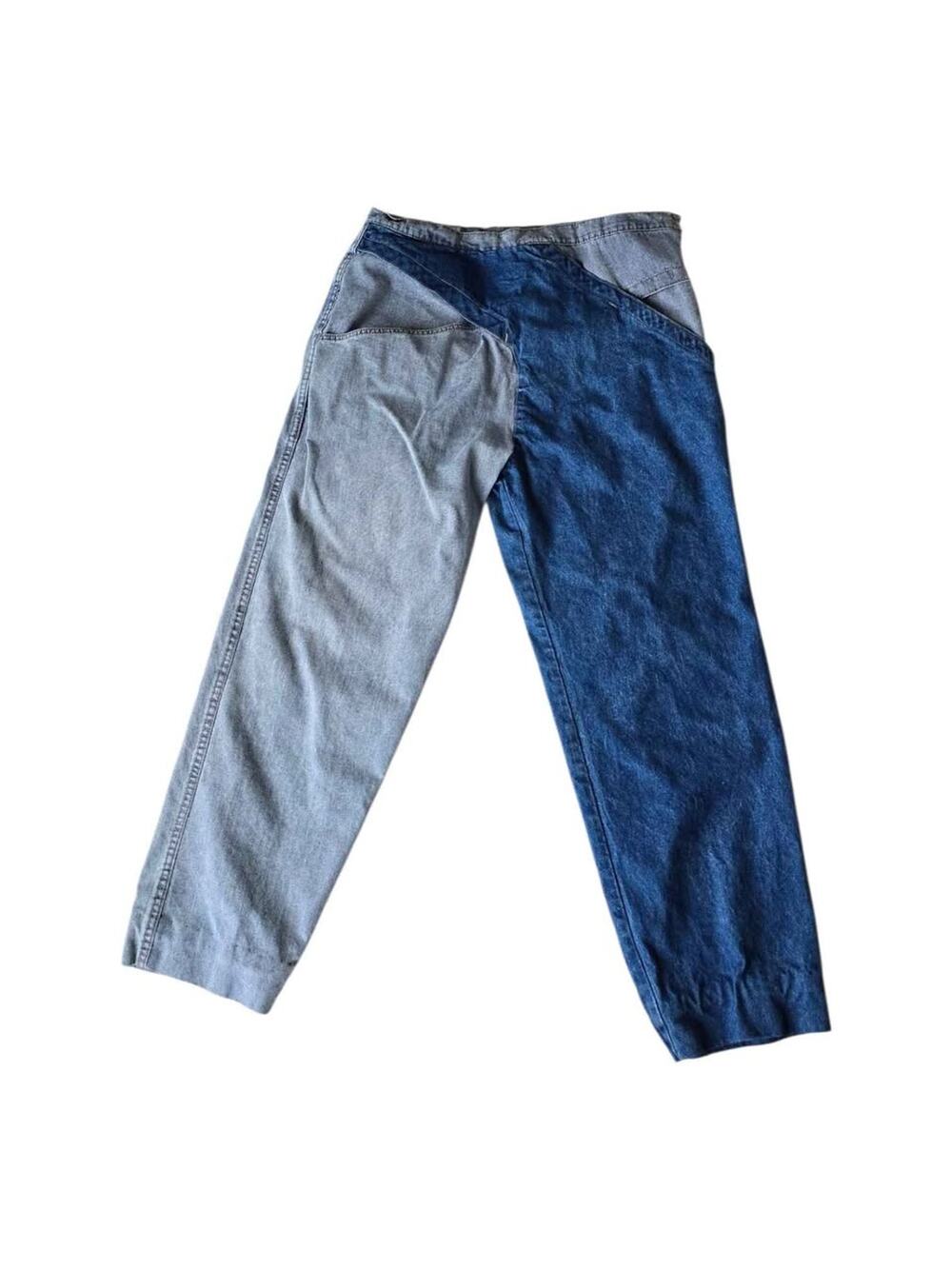 1980's Sue Brett Two-Tone Denim Jeans